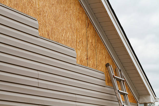 Professional Emergency Siding Repair technician working in McVeytown, PA